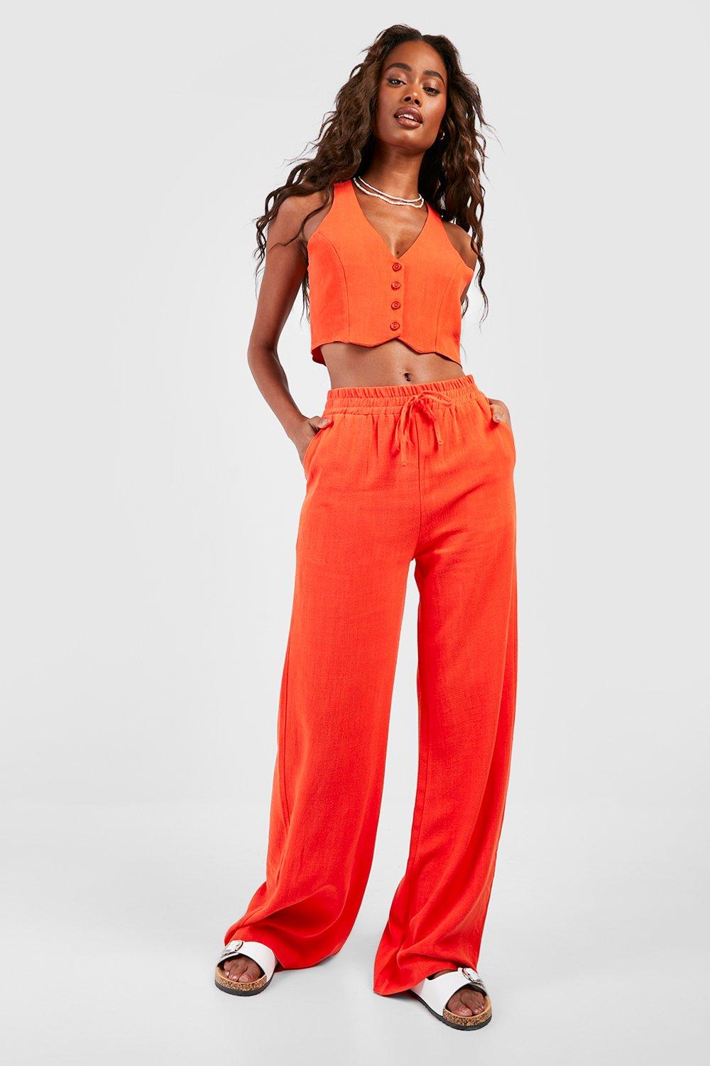 Wide leg outlet pants boohoo